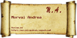 Morvai Andrea névjegykártya